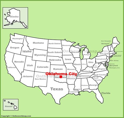 oklahoma city on us map|Iba pa.
